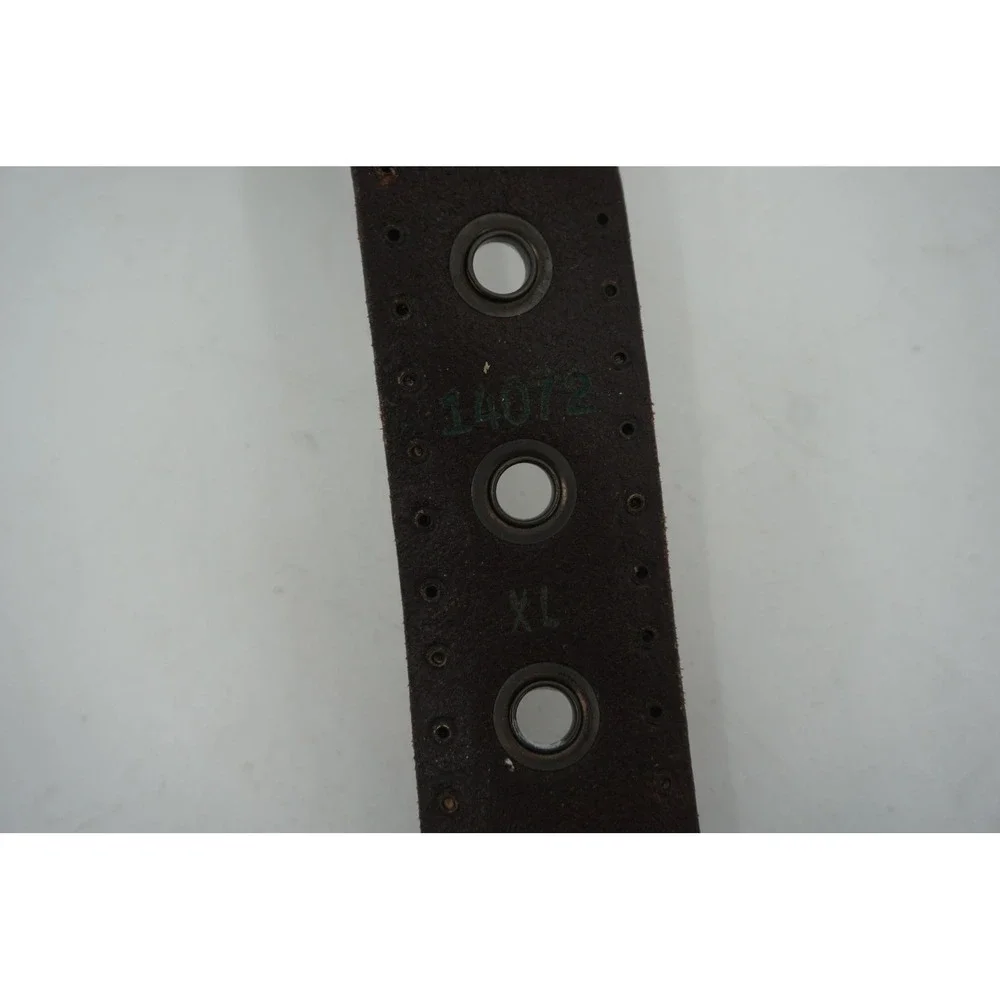 Streets Ahead Belt Womens XL Brown‎ Leather Grommet Rhinestone Buckle 14072